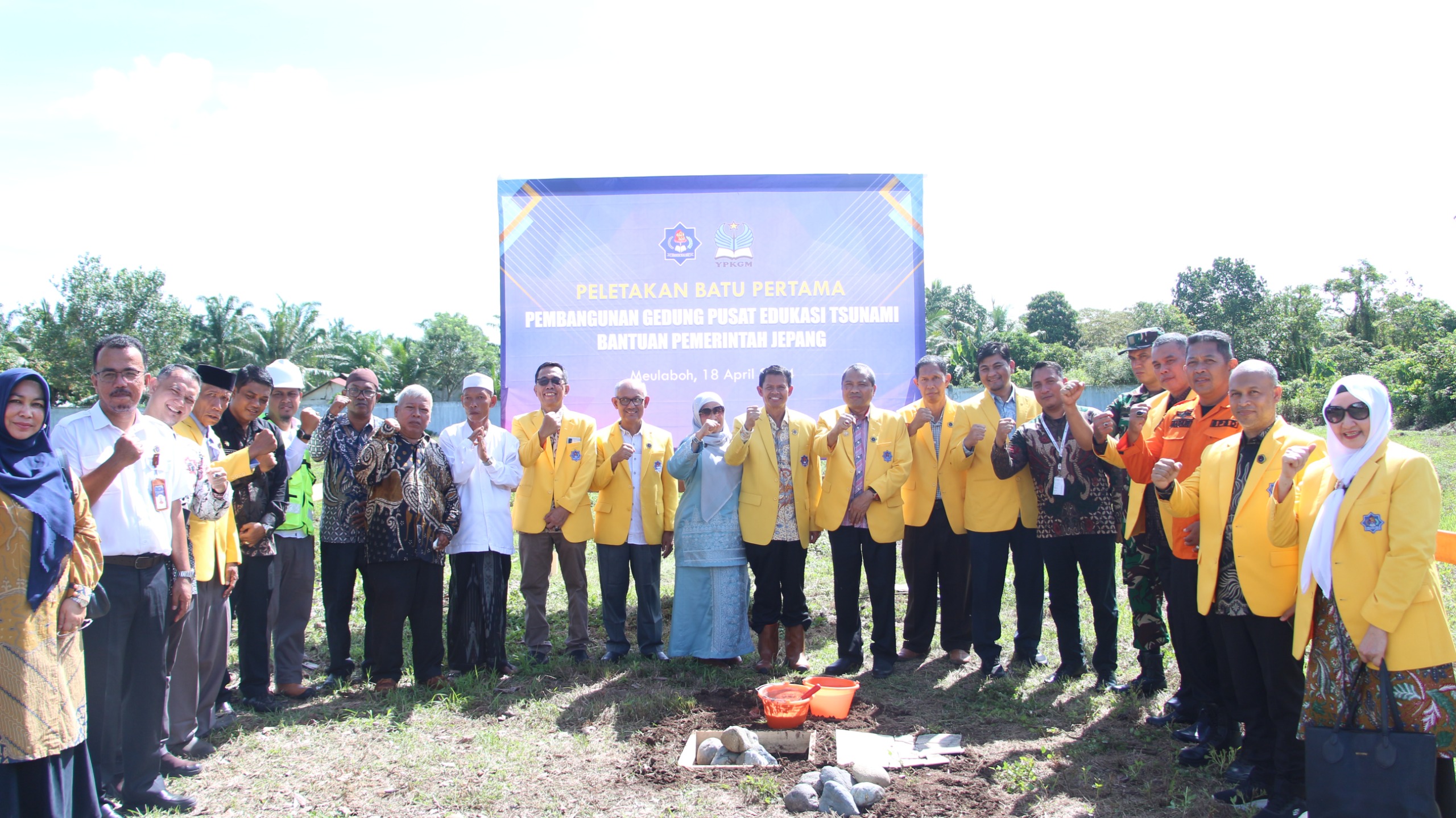 BAST Hadiri Peletakan Batu Pertama Pembangunan Gedung Pusat Edukasi Tsunami Bantuan Pemerintah Jepang